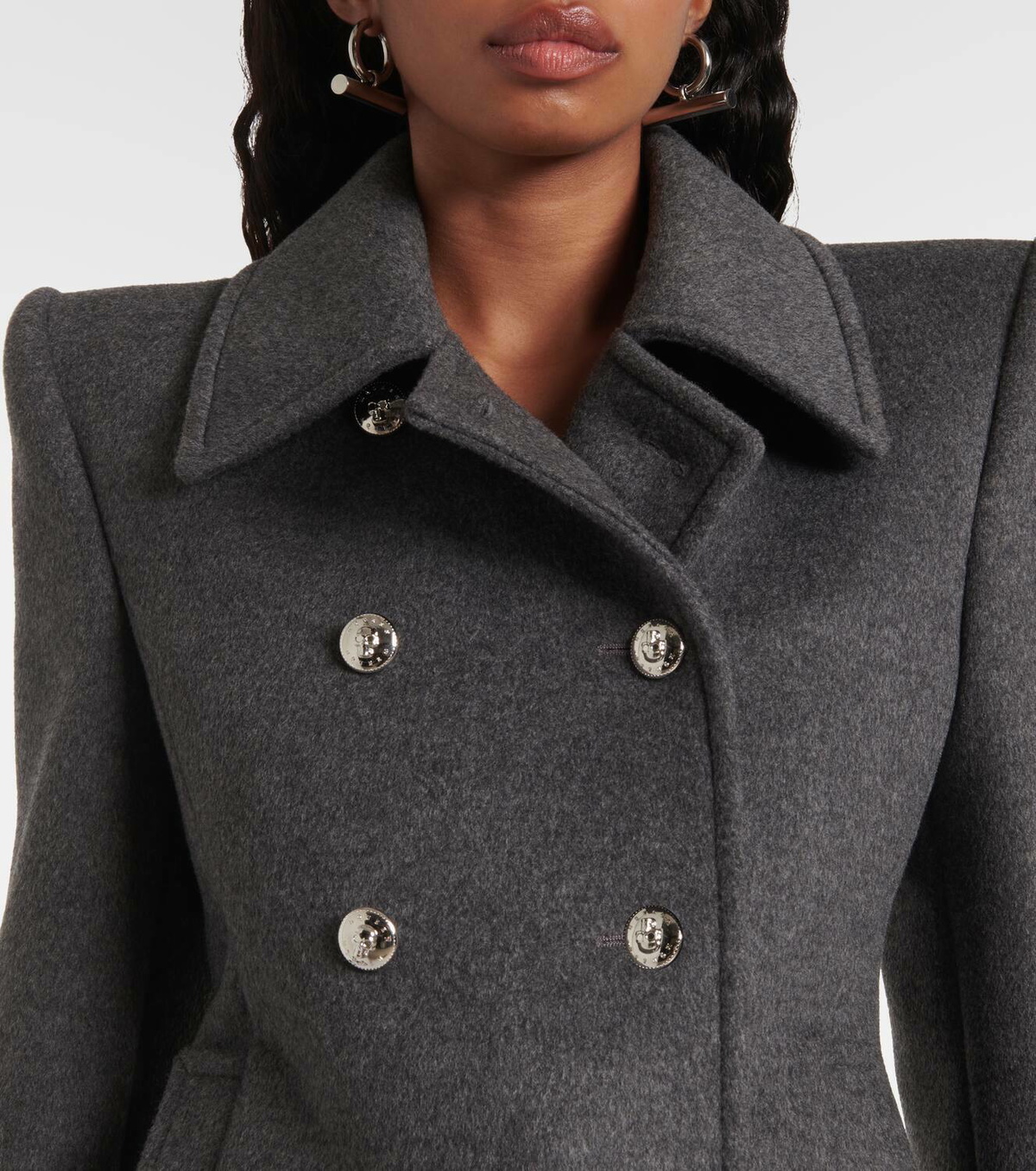 Alexander McQueen Wool and cashmere peacoat Alexander McQueen