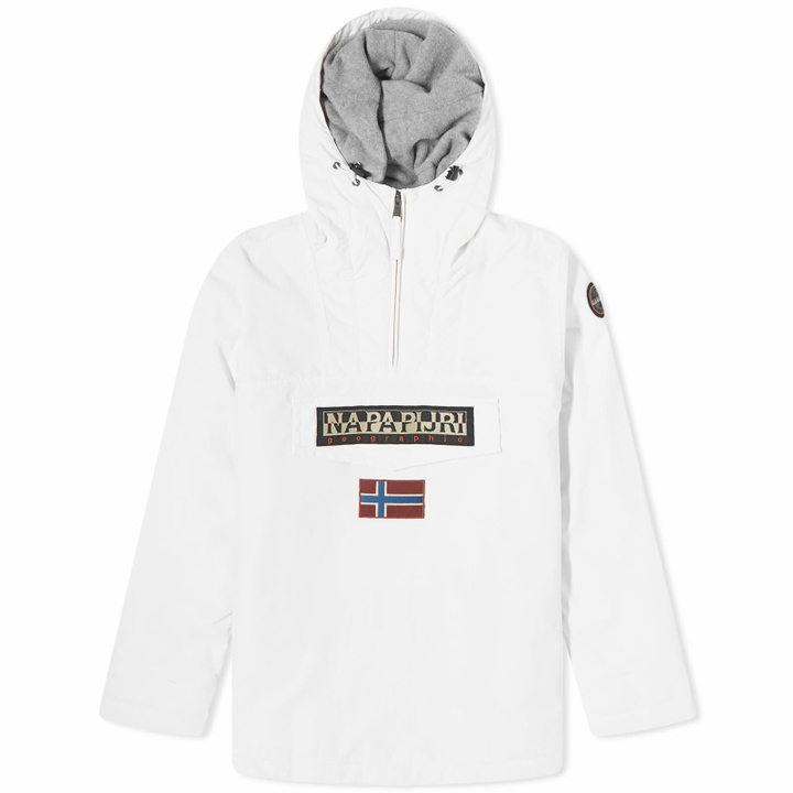 Photo: Napapijri Women's Rainforest 5 Pullover Jacket in White Whisper