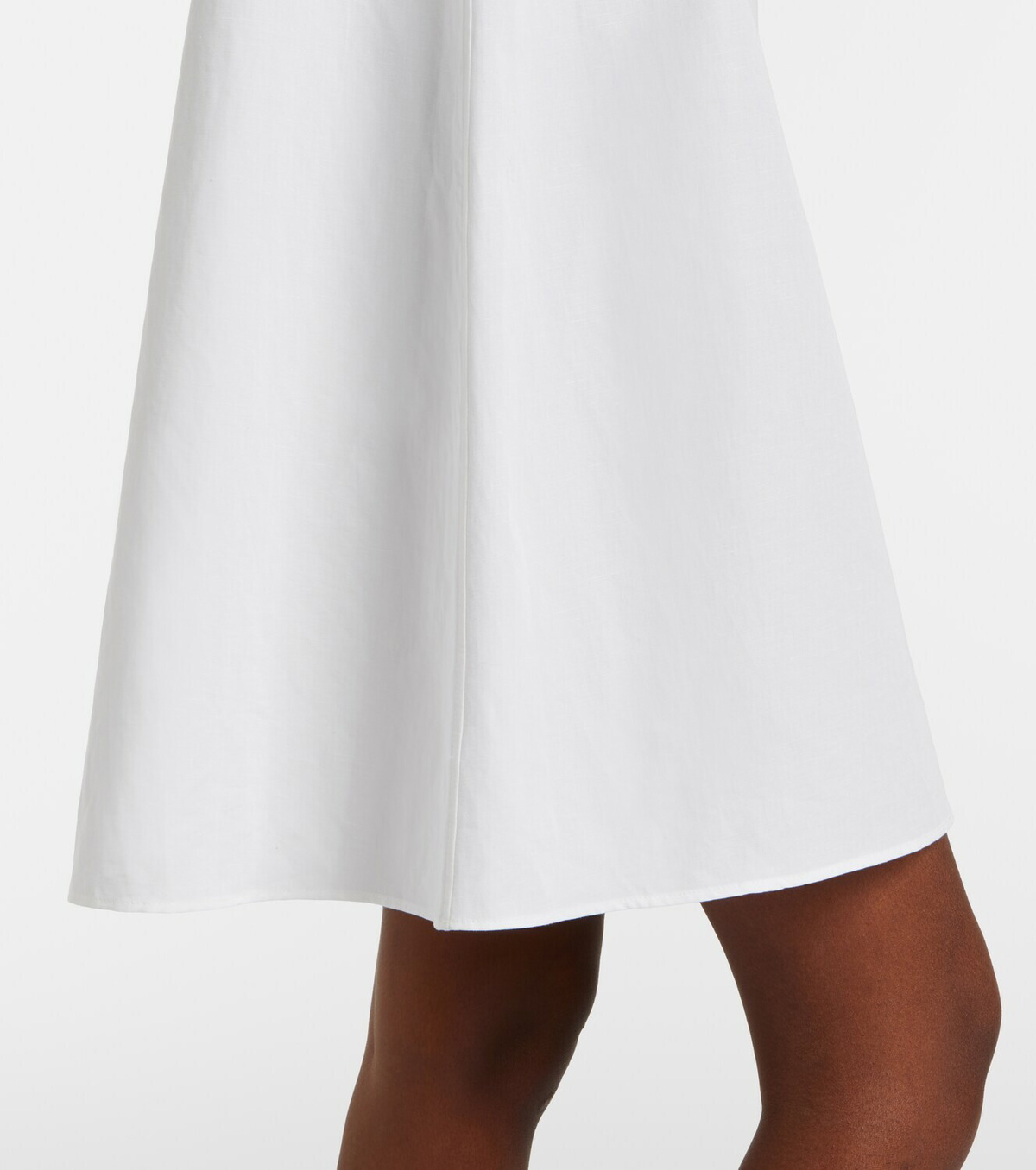 Miu Miu Embroidered cotton and linen minidress