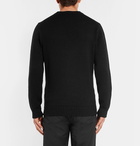 Fendi - Logo-Intarsia Wool Sweater - Men - Black