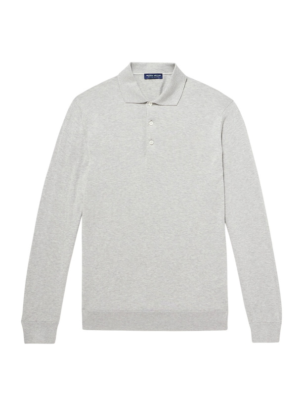 Photo: Peter Millar - Mariner Sea Island Cotton Polo Shirt - Gray