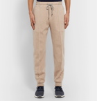 Brunello Cucinelli - Slim-Fit Mélange Cashmere and Cotton-Blend Drawstring Sweatpants - Brown