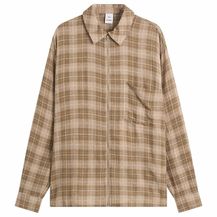 Photo: Won Hundred Men's Zayne Zip Overshirt in Ginger Snap
