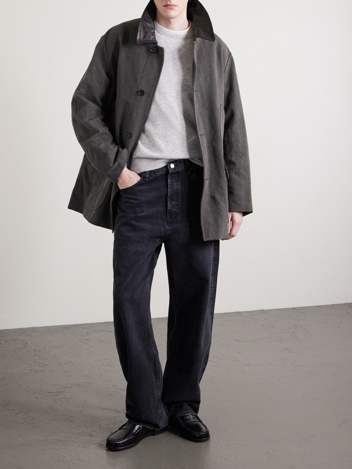Kaptain Sunshine - Cotton and Hemp-Blend Coat - Black