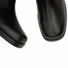 Studio Nicholson Men's Square Leather Boot in Black