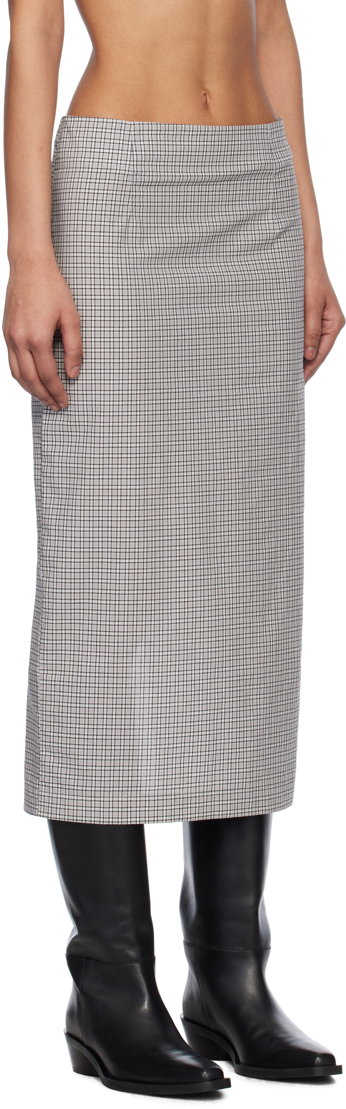 Gimaguas Black & White Chicago Midi Skirt