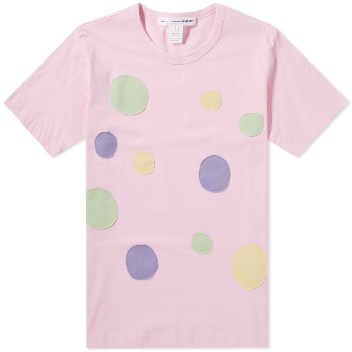 Photo: Comme des Garcons SHIRT Cut & Sew Polka Dot Tee