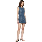 OUR LEGACY Blue Pliant Denim Minidress