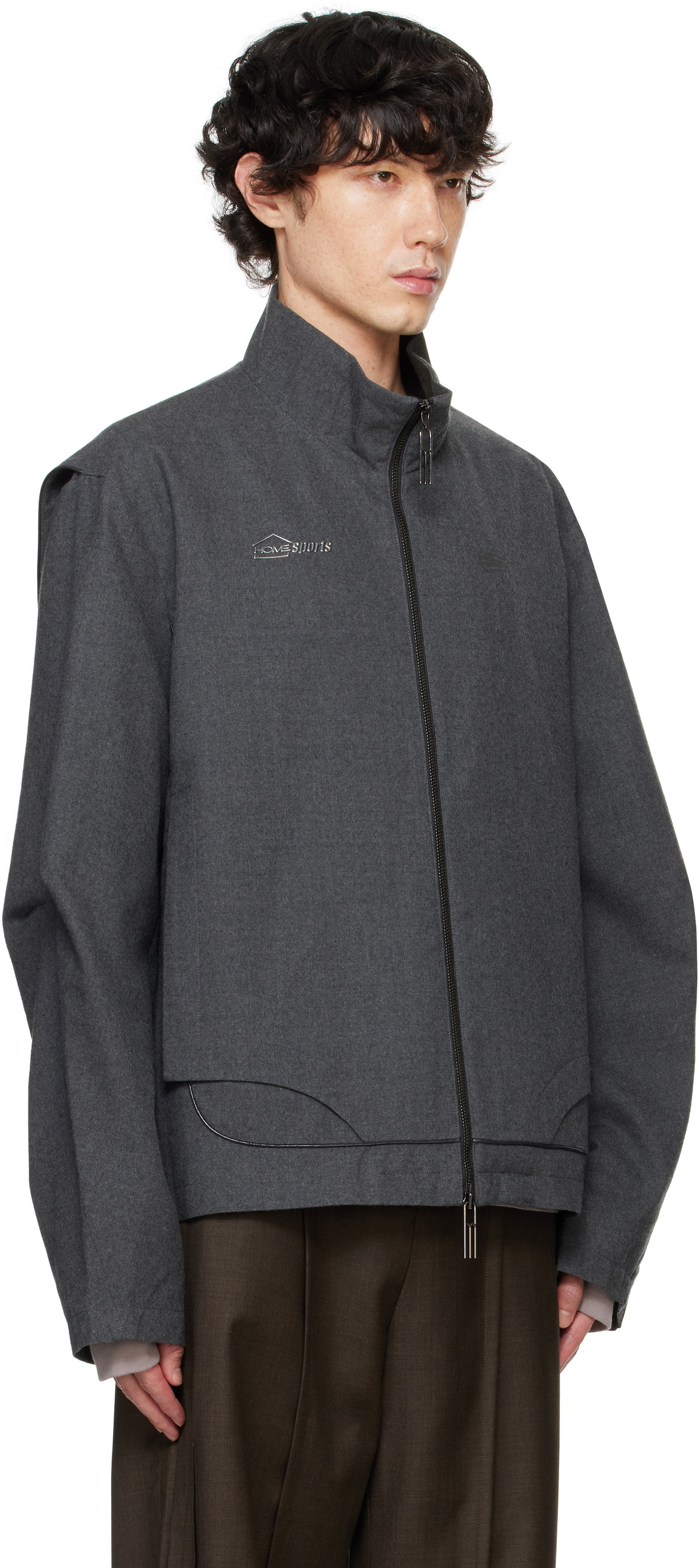 NAMESAKE Gray Garnett Track Jacket