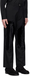 Youth Black Panel Trousers