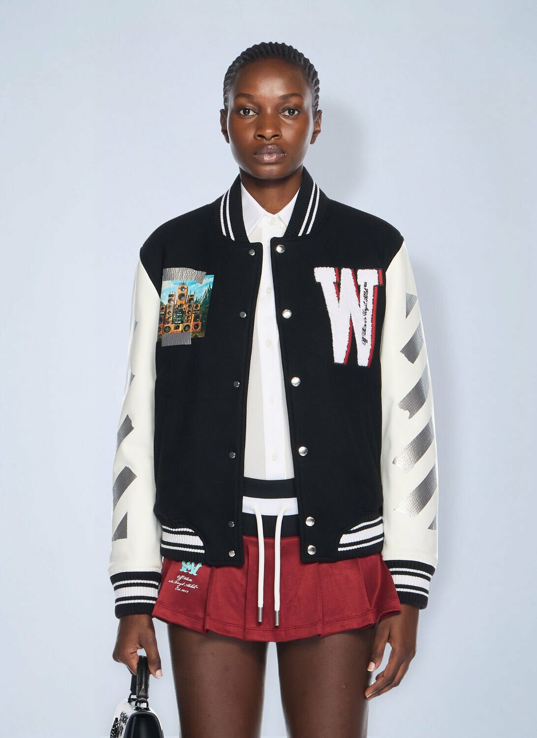 Off-White Wo Soundsystem Varsity Jacket