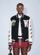 Off-White Wo Soundsystem Varsity Jacket
