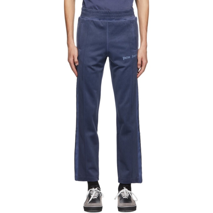 Photo: Palm Angels Navy Garment-Dyed Track Pants