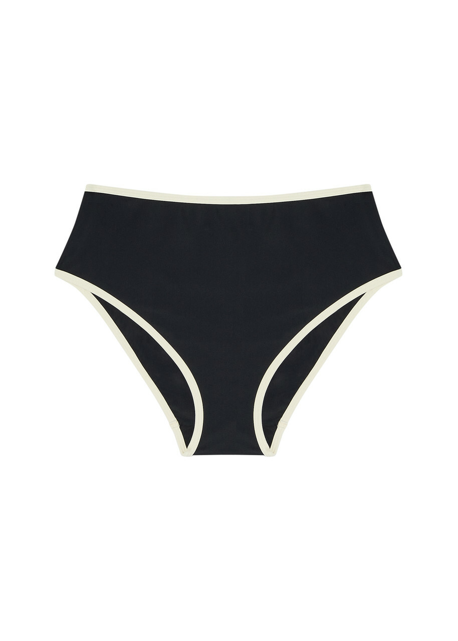 Solaqua High-waist Bikini Briefs Black