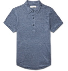 Orlebar Brown - Sebastian Slim-Fit Slub Linen Polo Shirt - Blue