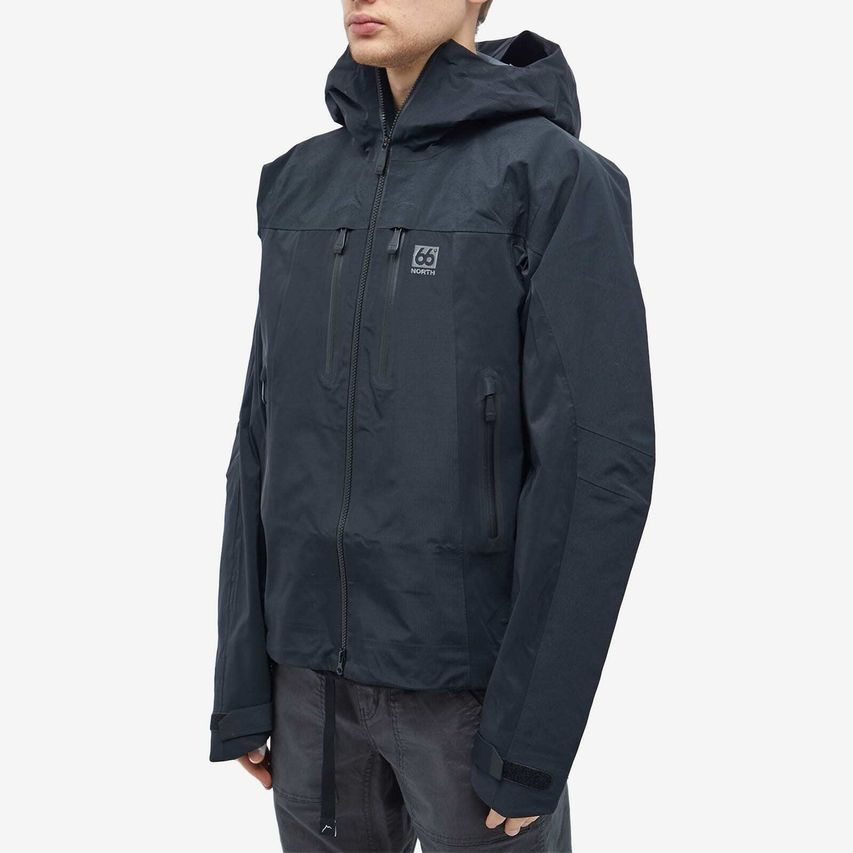 66° North Men's Hornstrandir Gore-Tex Pro Jacket in Black 66 66° North Men's Hornstrandir Gore-Tex Pro Jacket in Black 66