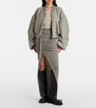Rick Owens Secchia alpaca and wool-blend bomber jacket