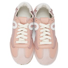 Loewe Pink and White Ballet Runner Sneakers