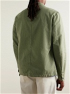Barena - Visal Crinkled-Cotton Overshirt - Green