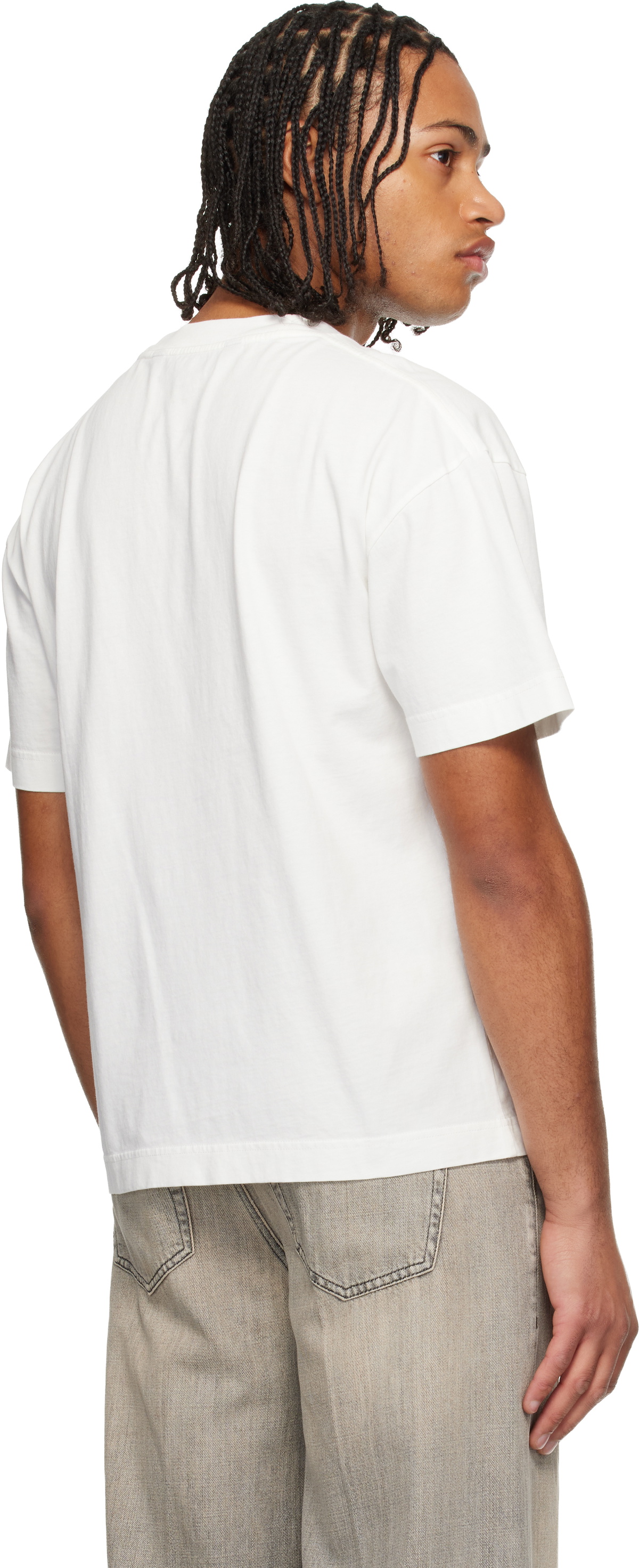 Palm Angels Off-White Snake Logo T-shirt Palm Angels