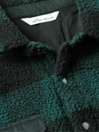 Peter Millar - Checked Fleece Overshirt - Green