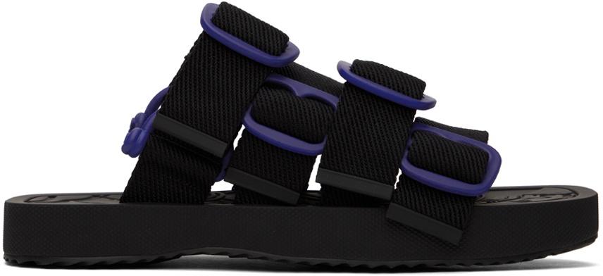 Photo: Burberry Black Nylon Strap Sandals