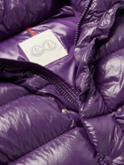 Moncler - Maya 70 Logo-Appliquéd Quilted Shell Hooded Down Jacket - Purple