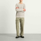 Gramicci Waffle Crew Sweater in Pewter