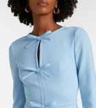 Carolina Herrera Bow-detail crêpe midi dress