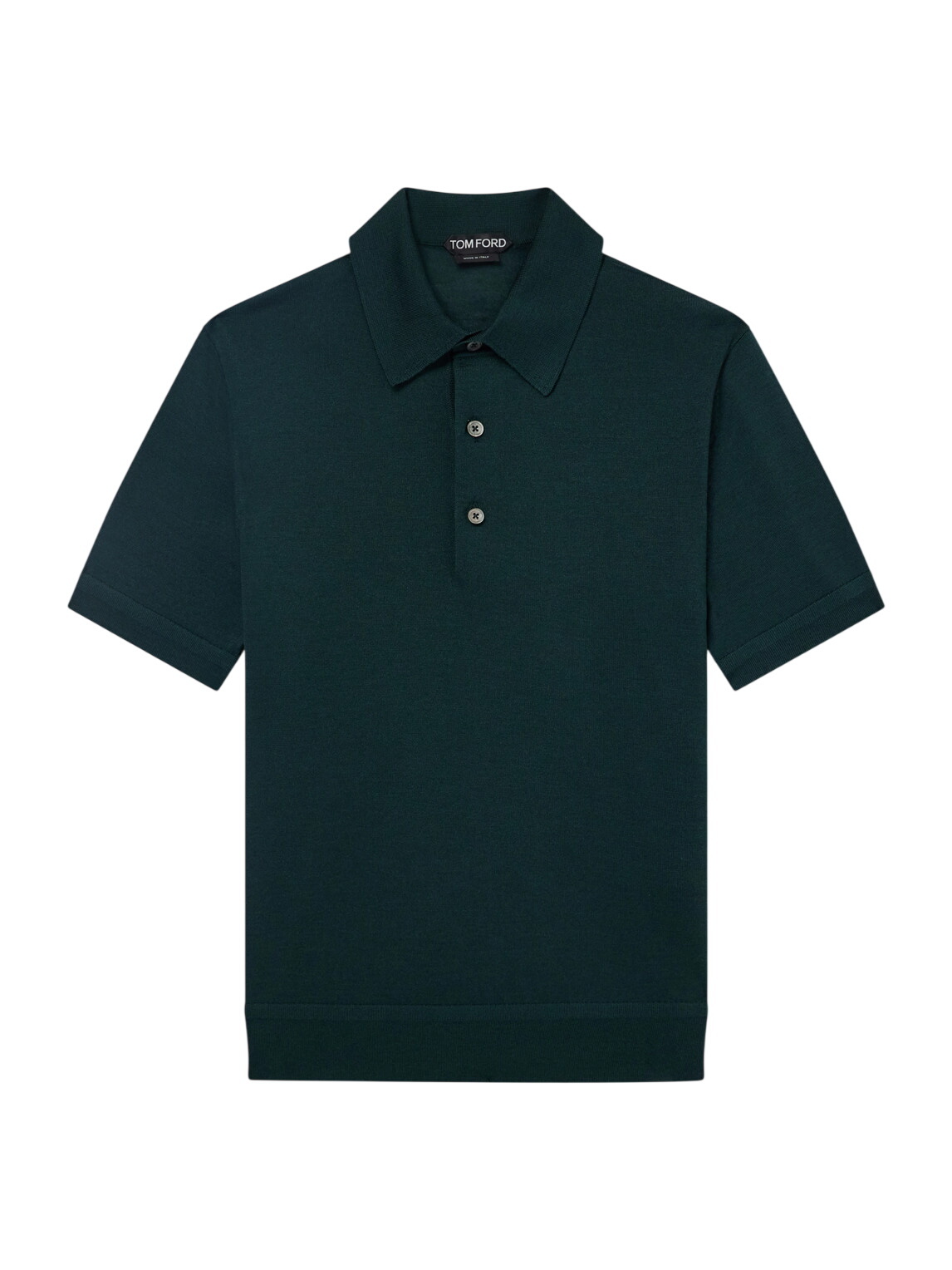 TOM FORD - Slim-Fit Wool Polo Shirt - Blue TOM FORD