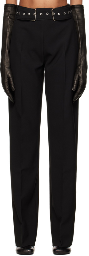Photo: Maximilian Davis Black Stone Belted Trousers