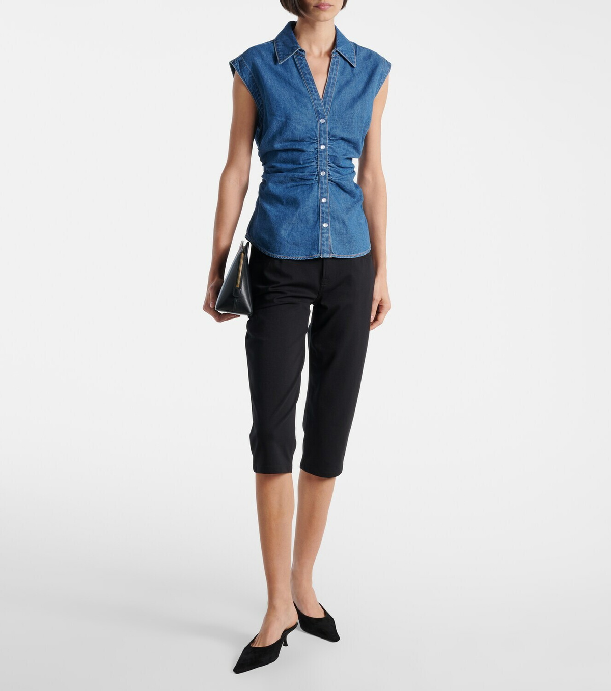 Veronica Beard Sera denim top