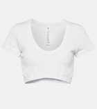 Alo Yoga Serene cotton-blend crop top