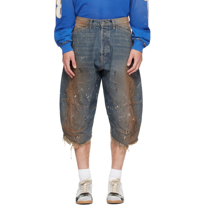 Photo: Satoshi Nakamoto Blue Acid Rain Denim Shorts