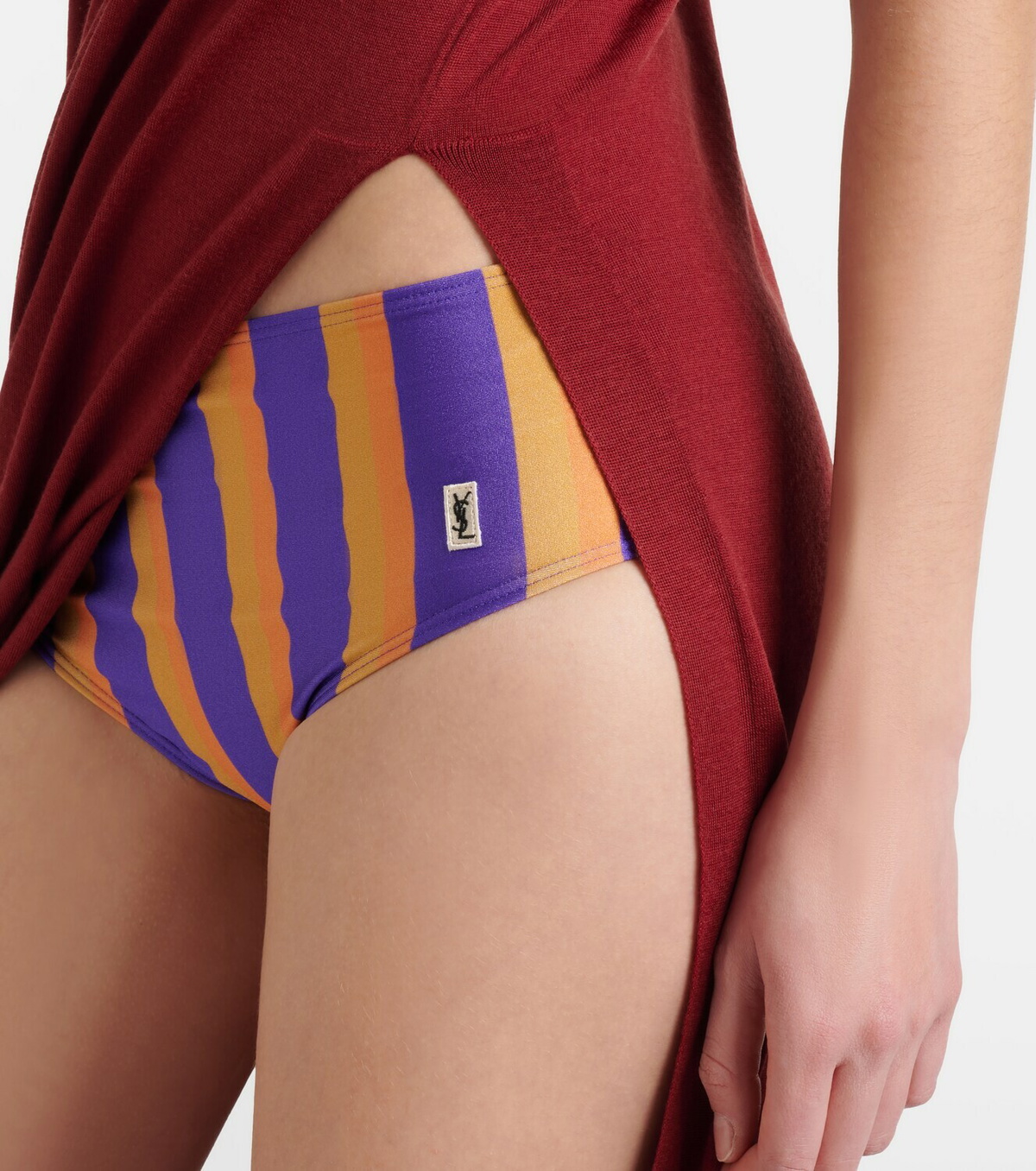 Saint Laurent Striped bikini bottoms