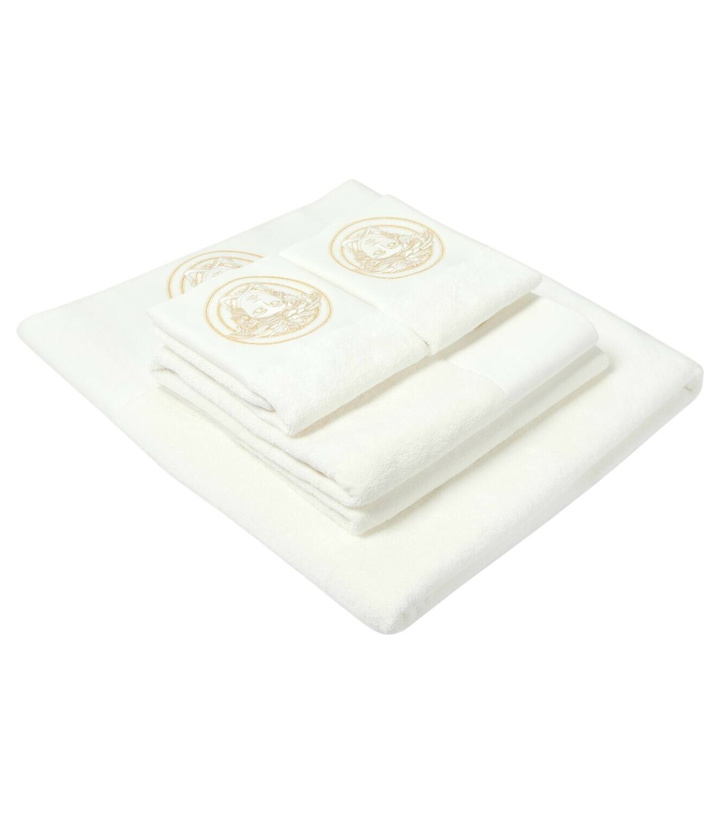 Photo: Versace Home Medusa Gala set of 5 cotton terry towels