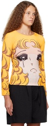 Pushbutton SSENSE Exclusive Yellow Crying Girl Long Sleeve T-Shirt