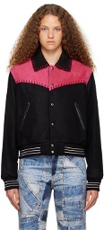 Andersson Bell Black & Pink New Margo Western Varsity Jacket