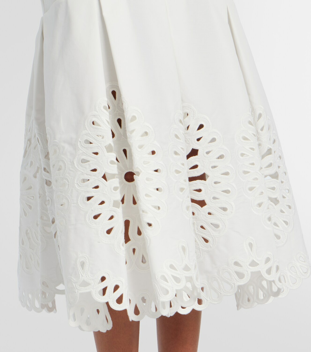 Simkhai Broderie anglaise midi skirt