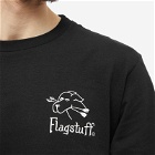 Flagstuff Men's Long Sleeve Collapse T-Shirt in Black