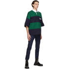 Dsquared2 Navy and Green Rugby Polo
