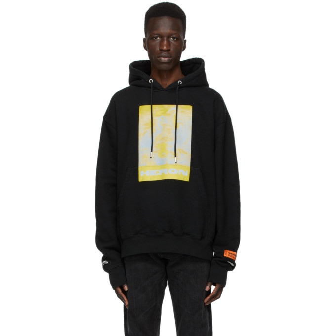 Photo: Heron Preston Black Litho Hoodie