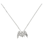 Undercover Silver Bat Necklace