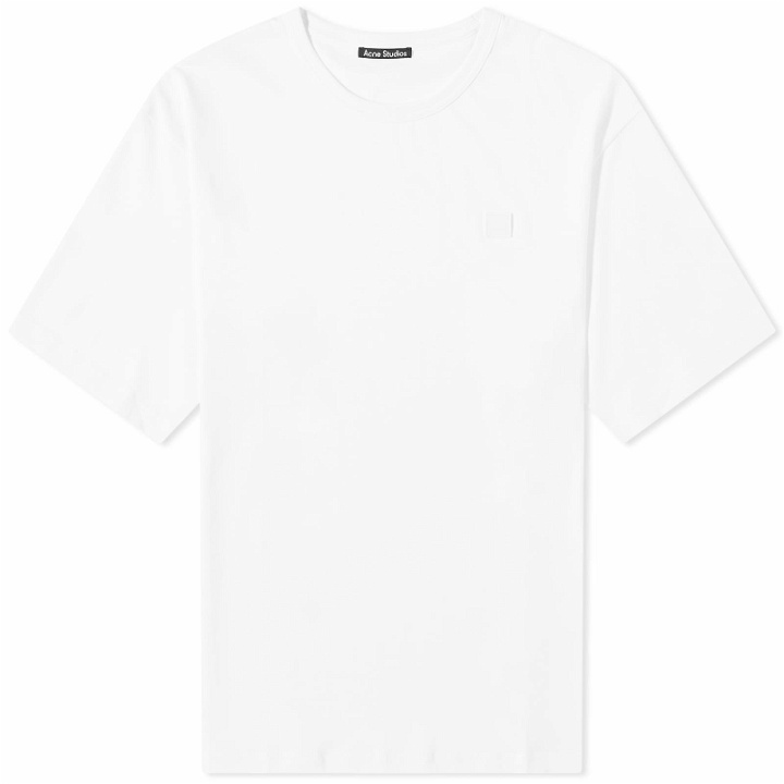 Photo: Acne Studios Exford Face T-Shirt in Optic White