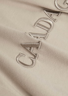 Canada Goose Emersen Logo-embroidered Cotton T-shirt Beige