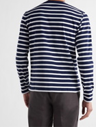 ARMOR LUX - Slim-Fit Striped Cotton-Jersey T-Shirt - Blue