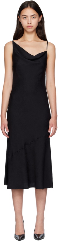Photo: Silk Laundry Black Carrie Midi Dress