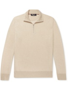 LORO PIANA - Roadster Striped Cashmere Half-Zip Sweater - Neutrals