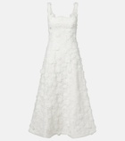 Leo Lin Embroidered lace midi dress