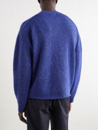 NN07 - Jim 60074 Wool-Blend Knitted Crewneck - Blue